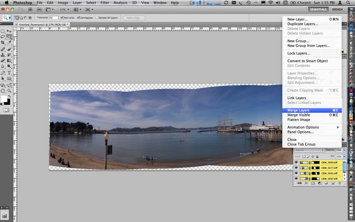 Adobe Photoshop CS5 for Mac Photo Merge (2010)